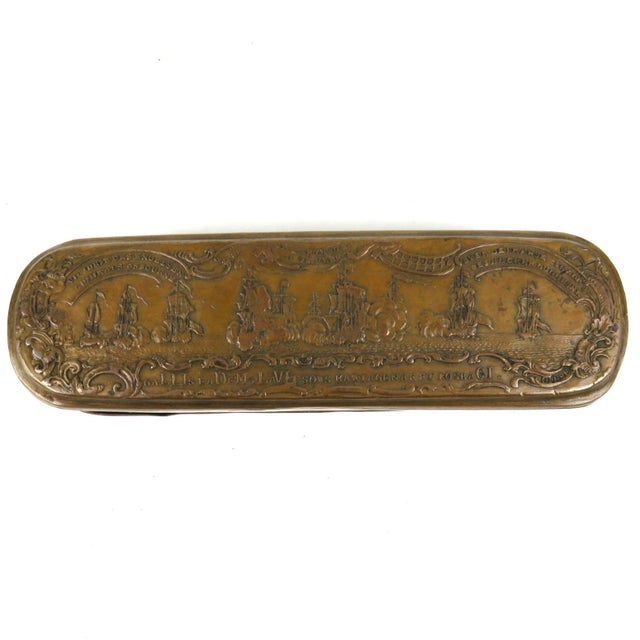 Iserlohn Snuffbox in Brass by J. H. Giese, Breslau, 18th Century For Sale - Image 14 of 14