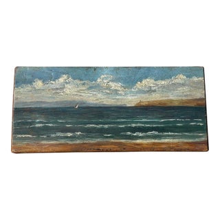 1904 Scandinavian Oil Painting on Cradled Wood For Sale