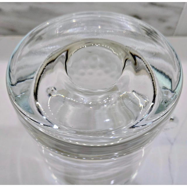 Transparent Vintage Krosno Polish Glass Golf Ball Ice Bucket – Golf Barware / Wine Chiller For Sale - Image 8 of 10
