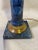 Stone Vintage Blue Faux Lapis Neo Classical Table Lamp For Sale - Image 7 of 9