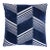Schumacher x Victor Glemaud Jessie Cut Velvet 22" Pillow In Navy on White For Sale
