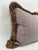 2020s Cut Velvet Multicolor Stripe Lavender Silk Fringe Pillow For Sale - Image 5 of 10