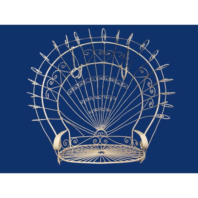 1950s Salterini Hanging Peacock Swing, Attributed For Sale In Dallas - Image 6 of 7