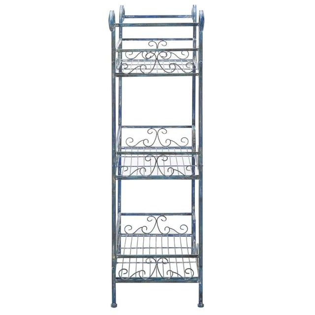 Noreen 3 Tier Shelf - Mossy Blue For Sale - Image 4 of 11