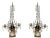 Metal Russian Gilt Bronze Mounted Amethyst and Cut Glass White Marble Girandoles - A Pair For Sale - Image 7 of 8