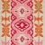 Motifs that are woven and then embroidered give this elaborate, multicolored vertical stripe the look of an authentic...
