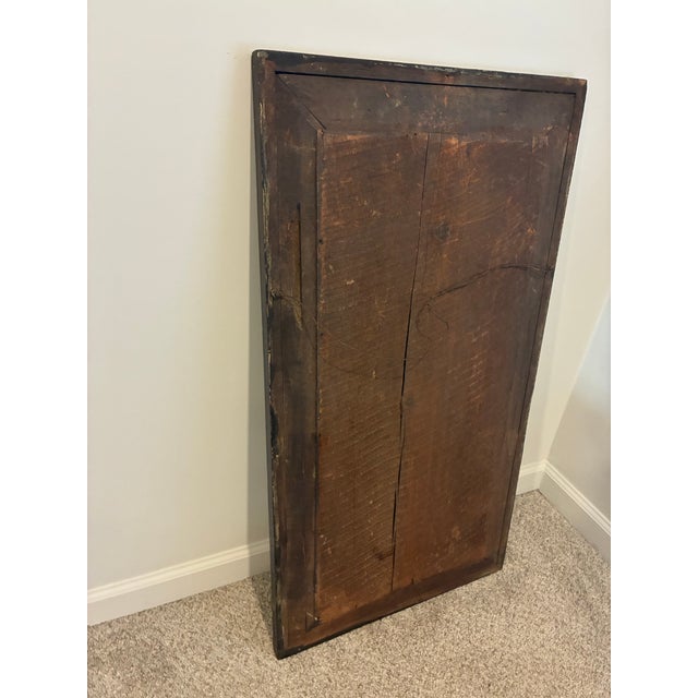 Antique 19th Century American Empire Flame Mahogany Ogee Wall Mirror For Sale - Image 12 of 12
