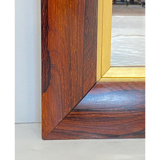 English Rectangular Mirror With Figured Wood Frame (H 24 3/4 X W 19 3/4) For Sale In Austin - Image 6 of 10