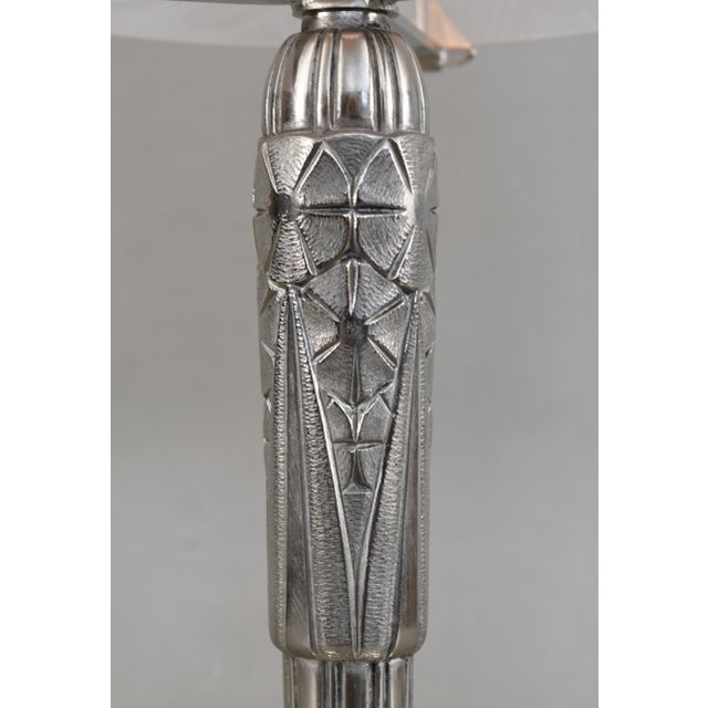 French Art Deco Lamp by Luiz - 1930 France For Sale - Image 11 of 16