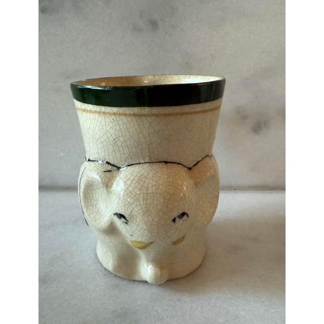 Ceramic Vintage Japanese Ceramic Elephant Mugs - Set of 5 For Sale - Image 7 of 12