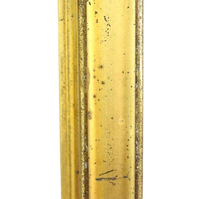 Wood Diminutive First Finish Gilt Wood Rectangular Frame C1860 For Sale - Image 7 of 8