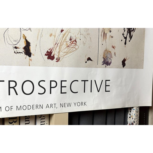 Paper Cy Twombly "Untitled 1961" Large Original 1994 Retrospective the Museum of Modern Art Exhibition Poster For Sale - Image 7 of 13