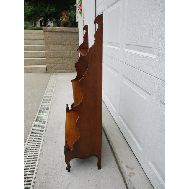 English Antique Mahogany Etagere Floor or Wall Mount For Sale - Image 3 of 11