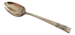 Vintage Community Plate Silver Plated "Coronation"Pattern Serving Spoon