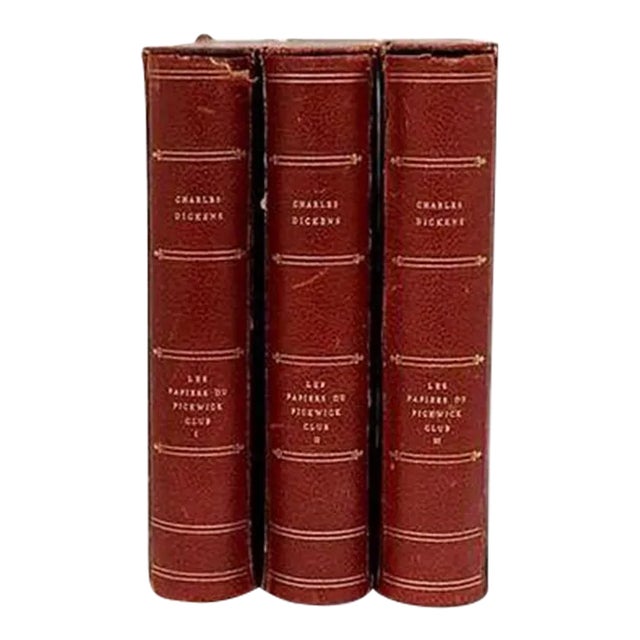 3-Vol French Charles Dickens Collection For Sale