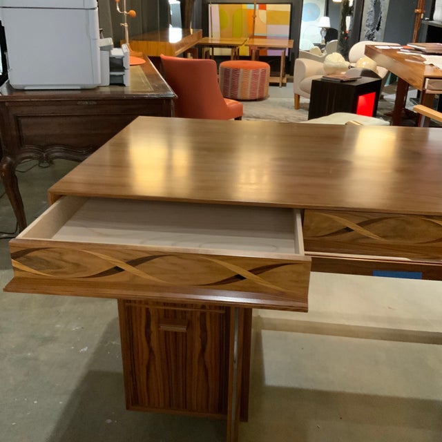 David Linley Helix Inlaid Desk For Sale In West Palm - Image 6 of 9