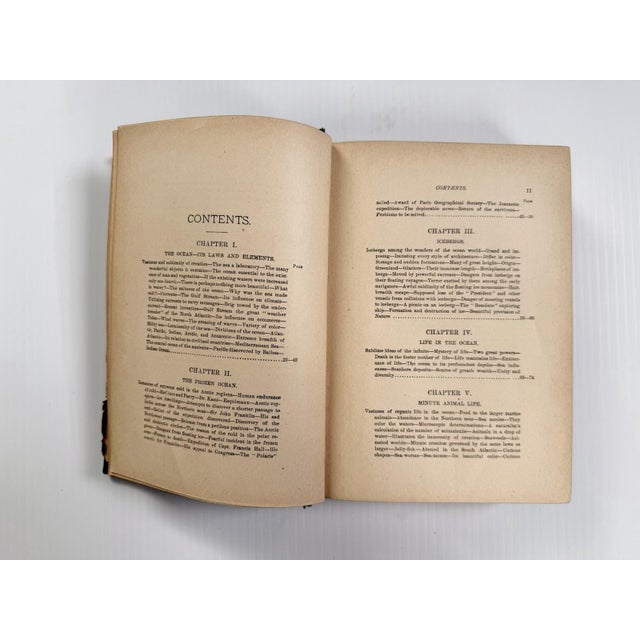 1884 the Water World by J W Van Dervoort Illustrated Book About Sea Life, Ghost Ships For Sale - Image 17 of 17