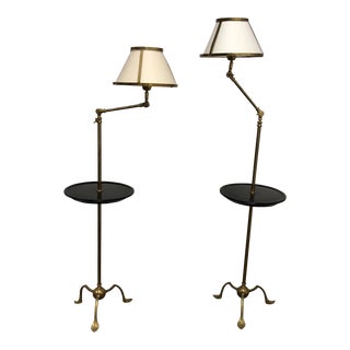 Galerie Des Lampes Brass Grasshopper Floor Lamp For Sale