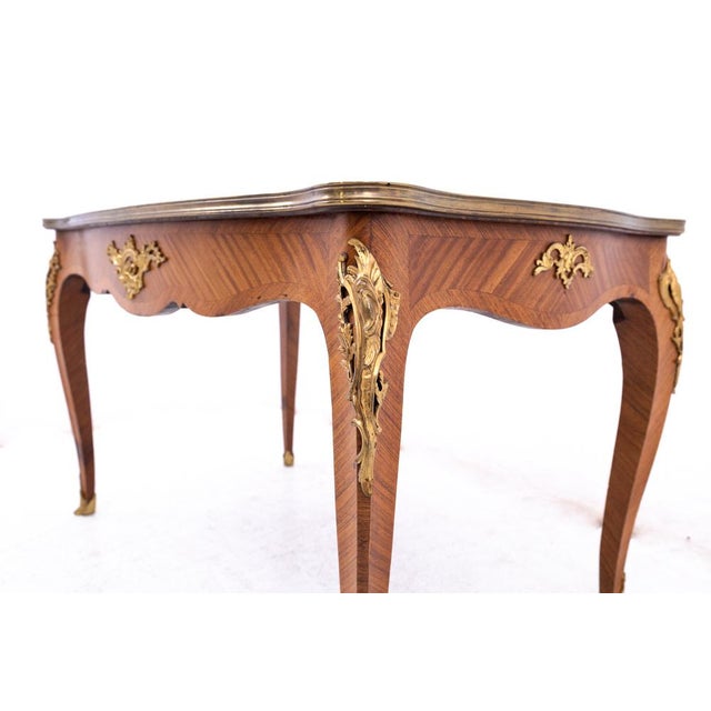 Antique Table with Marquetry, France, 1890s For Sale - Image 6 of 13