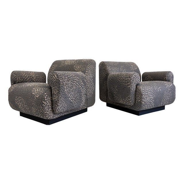 Modular Lounge Chairs by Eberhard Geißler for Oelsa, Germany, 1970s, Set of 2 For Sale