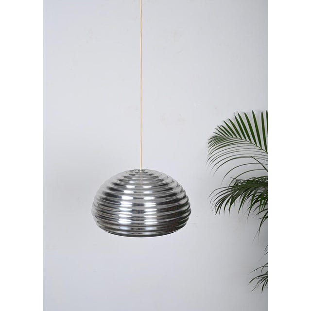 Vintage Flower Splugen Brau Pendant attributed to Achille Castiglioni for Flos, Italy, 1961 For Sale - Image 3 of 15