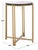Contemporary Levitt Cast Glass Top Round Accent Table in Brass with Glass Top For Sale - Image 3 of 8