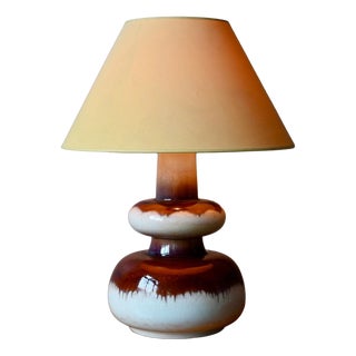 Brutalist Fat Lava Ceramic Totem Lamp, 1970s For Sale