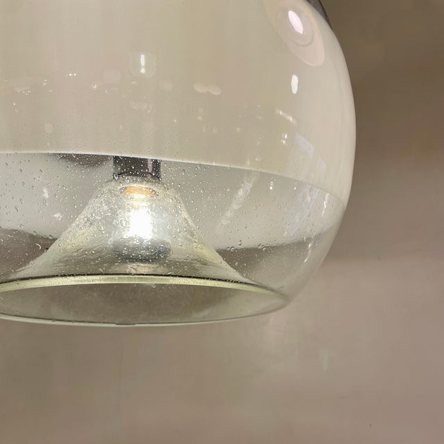 Metal Murano Pendant Lamp by E. Fantasia & G. Poli for Sothis, 1970s For Sale - Image 7 of 13