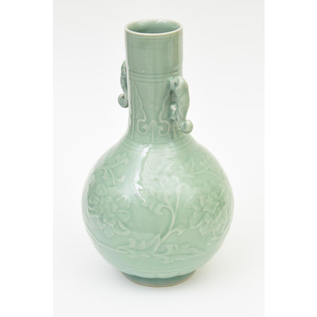 Mid-Century Modern Mid Century Modern Chinese Porcelain Celadon Vase, 1950's For Sale - Image 3 of 11
