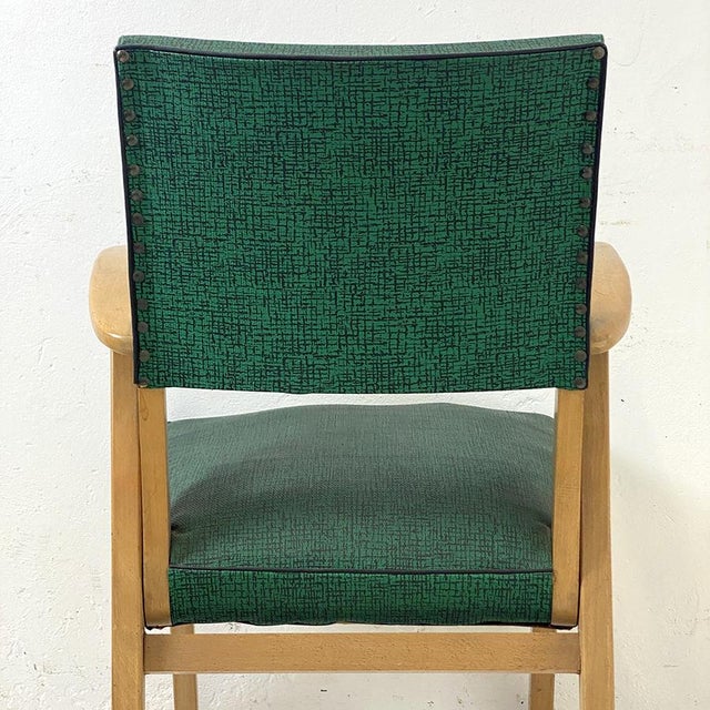 Vintage Armchair in Beech, 1960s For Sale - Image 9 of 10