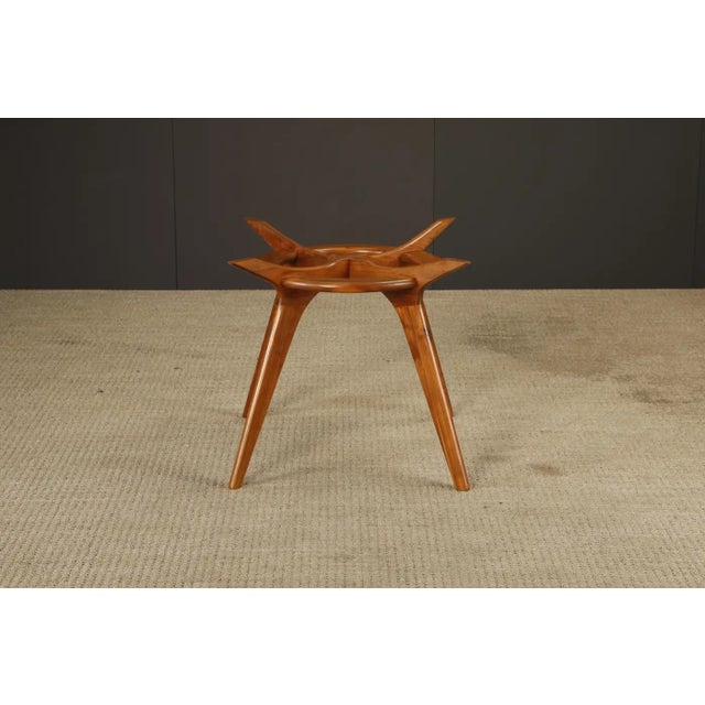 Brown Adrian Pearsall for Craft Associates 'Compass' Dining Table in Walnut, 1960s For Sale - Image 8 of 18