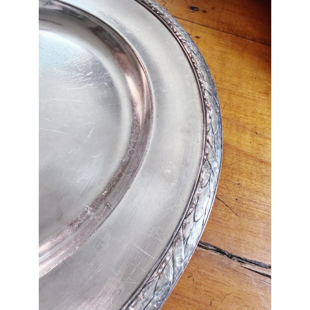 Christofle Antique Christofle Hotel Silver Serving Tray From King George’s For Sale - Image 4 of 6