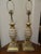 1980s Vintage Gilt and Pickled Wood Carved Lamps - a Pair For Sale - Image 5 of 9