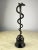 Bronze and Marble Staff of Aesculapius, France, 1990s For Sale - Image 6 of 7