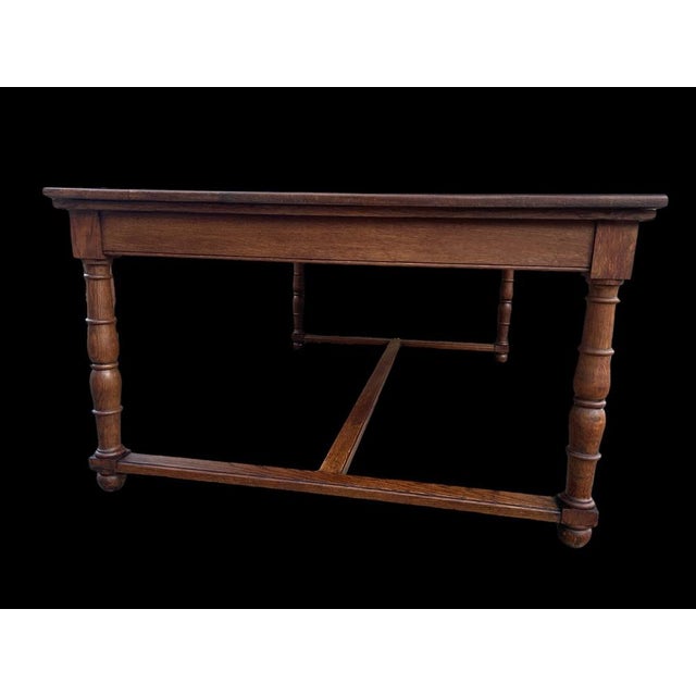 Antique French Embassy Oak Table For Sale - Image 4 of 17