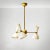 Mid-Century Modern Mid-Century Italian Chandelier in Brass, 1950 For Sale - Image 3 of 8