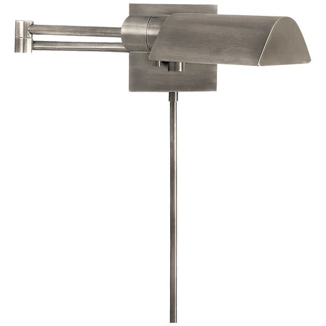 Visual Comfort Signature Studio Swing Arm Wall Light in Antique Nickel For Sale