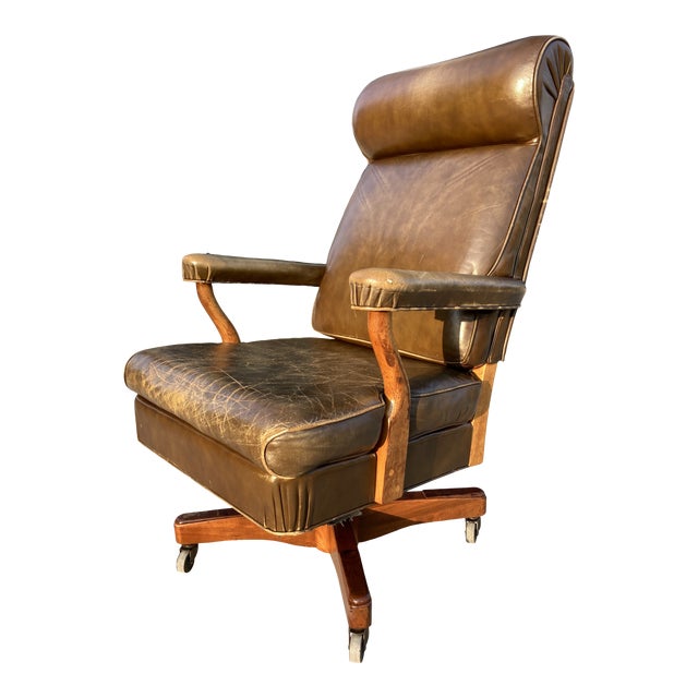 Gunlocke Model “Washington” Oval Office Executive Chair Chairish