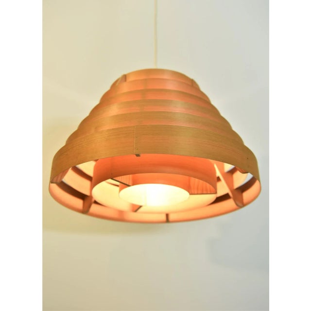 Swedish Pine Pendant Lamp Ellysett Model T454 by Hans-Agne Jakobsson For Sale - Image 9 of 13