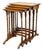 Nesting Coffee Tables in Walnut, 1920, Set of 4 For Sale - Image 14 of 14