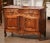 19th Century, French Louis XV Carved Walnut Two-Door Buffet From Provence For Sale - Image 4 of 13