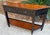 Woodbridge Furniture Blackened Stain and Walnut Demi-Lune Console Table by Woodbridge Furniture For Sale - Image 4 of 12