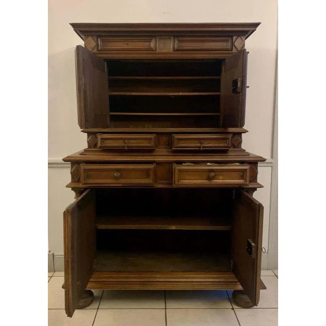 French Louis XIII Cabinet, 17th Century For Sale - Image 3 of 11