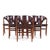 Romweber Mid Century Walnut Dining Chairs - Set of 6 Each chair measures: 20.5 wide x 21 deep x 29 inches high, with a...