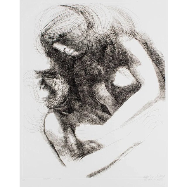 The Return of Ulysses - Original Etching by Emilio Greco - 1972 1971 For Sale - Image 3 of 3