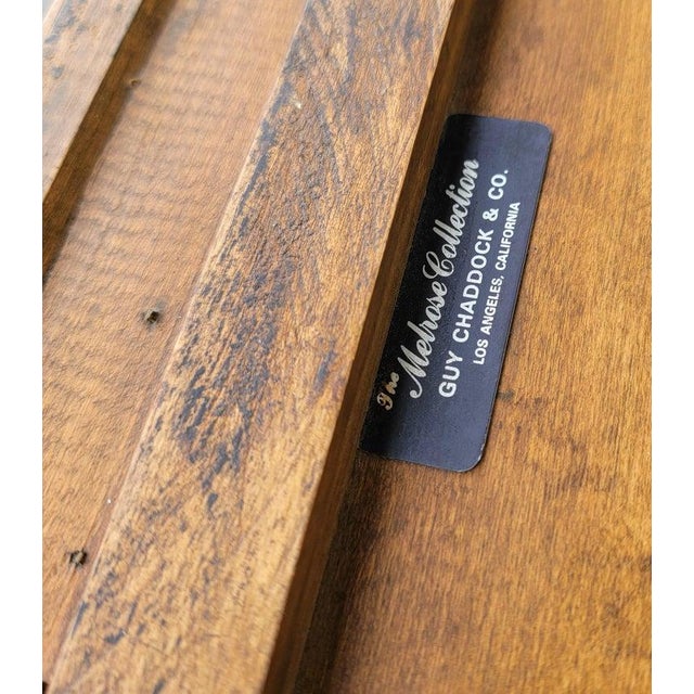 This amazing pine plate shelf / rack from Melrose Pine Antique store label on top of shelf.It is a repo of a 18thc hanging...