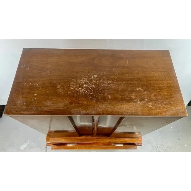 Mid-Century Modern American of Martinsville Walnut High Boy Dresser or Armoire For Sale - Image 16 of 18