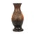 Beautiful and rare orange and dark brown fat lava vase, made of glazed earthenware, by Walter Gerhards KG, West Germany...