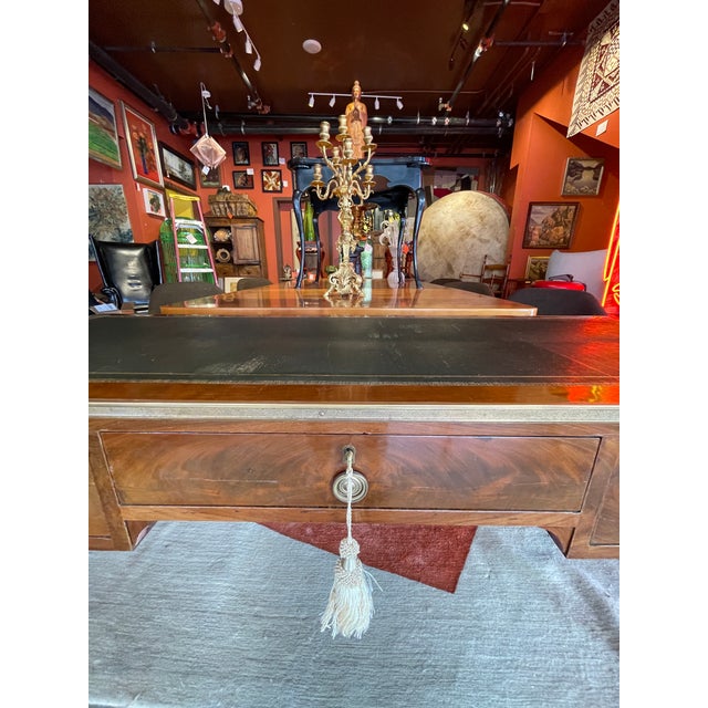 Early 20th Century Louis XVI Leather Topped Writing Desk For Sale - Image 11 of 14