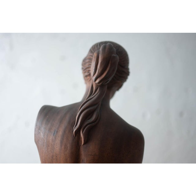 Carved Wood Venus, Mid 20th Century For Sale - Image 15 of 18